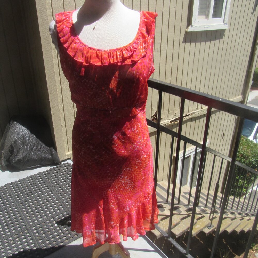 #220  NEW WOMEN'S SUMMER CHIFFON DRESS BY PER UNA  (SIZE 14US / 18L  UK)